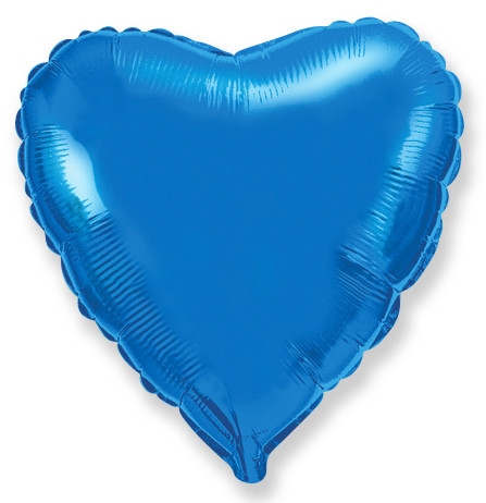 Фольгированное Сердце, Синий (81 см)